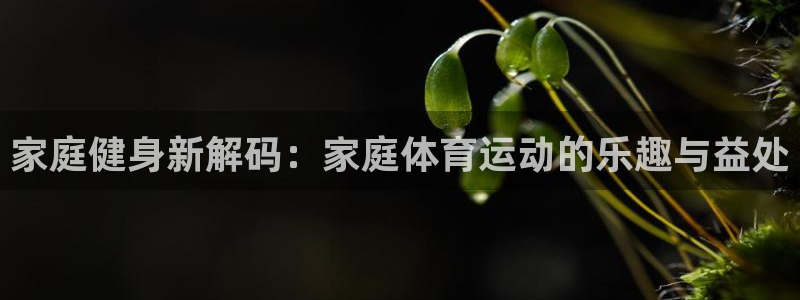欧亿官网：家庭健身新解码：家庭体育运