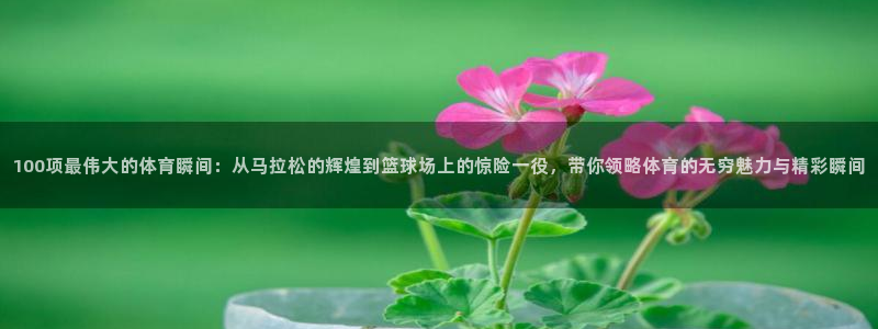 欧亿软件下载：100项最伟大的体育瞬
